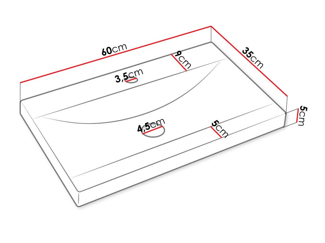 Badeværelsessæt Comfivo Livciro 104 (Hvid)