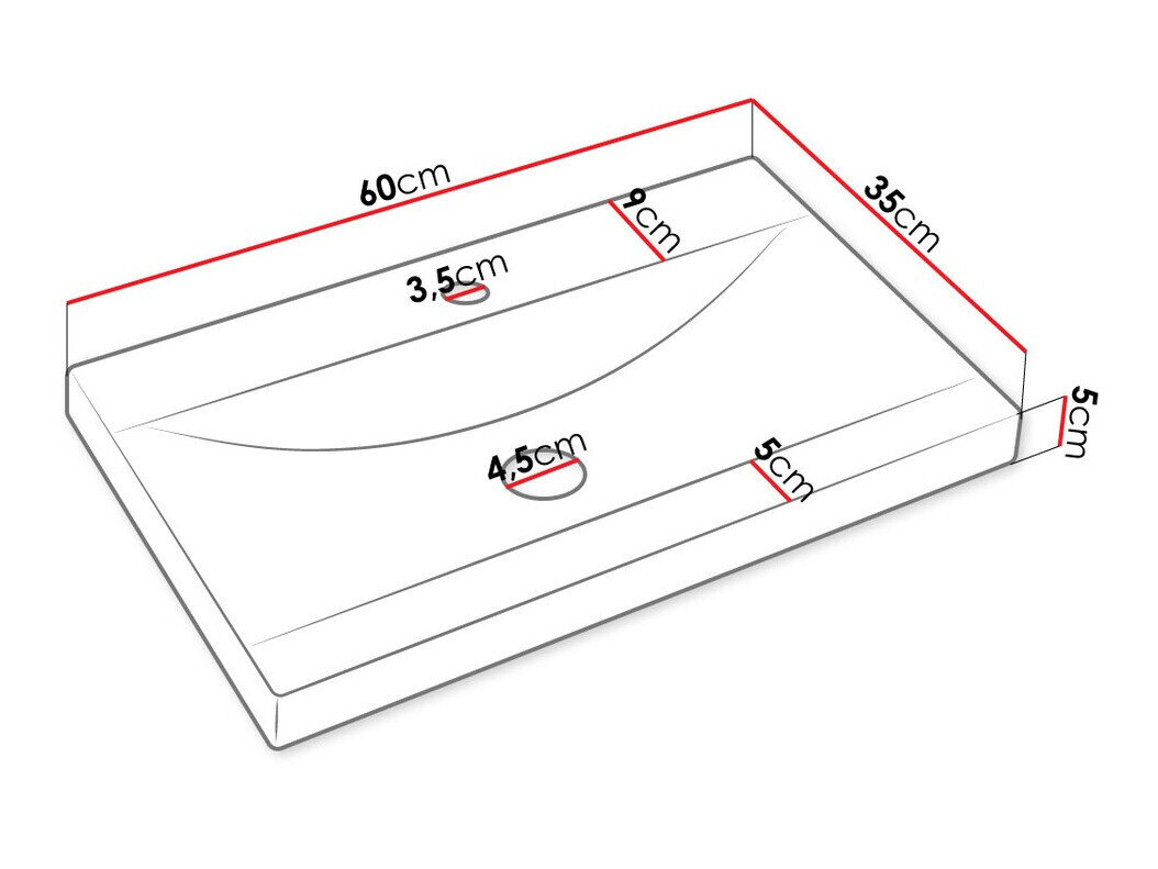 Badeværelsessæt Comfivo Livciro 105 (Sort + Grafit)