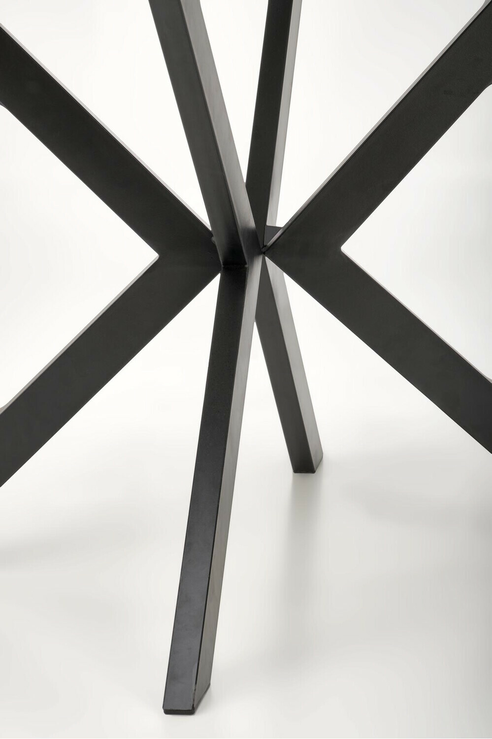 Bord Houston 1495 (Hvid marmor + Sort)