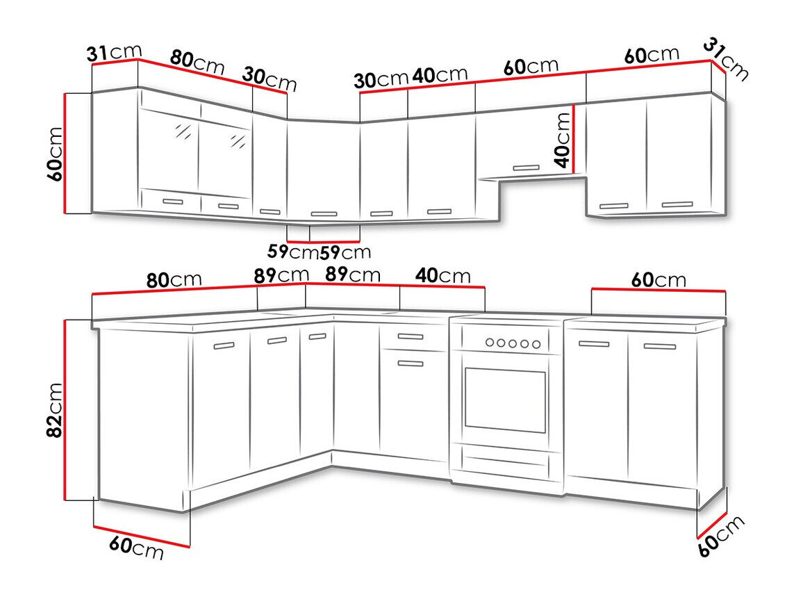 Køkkensæt Tucson 160