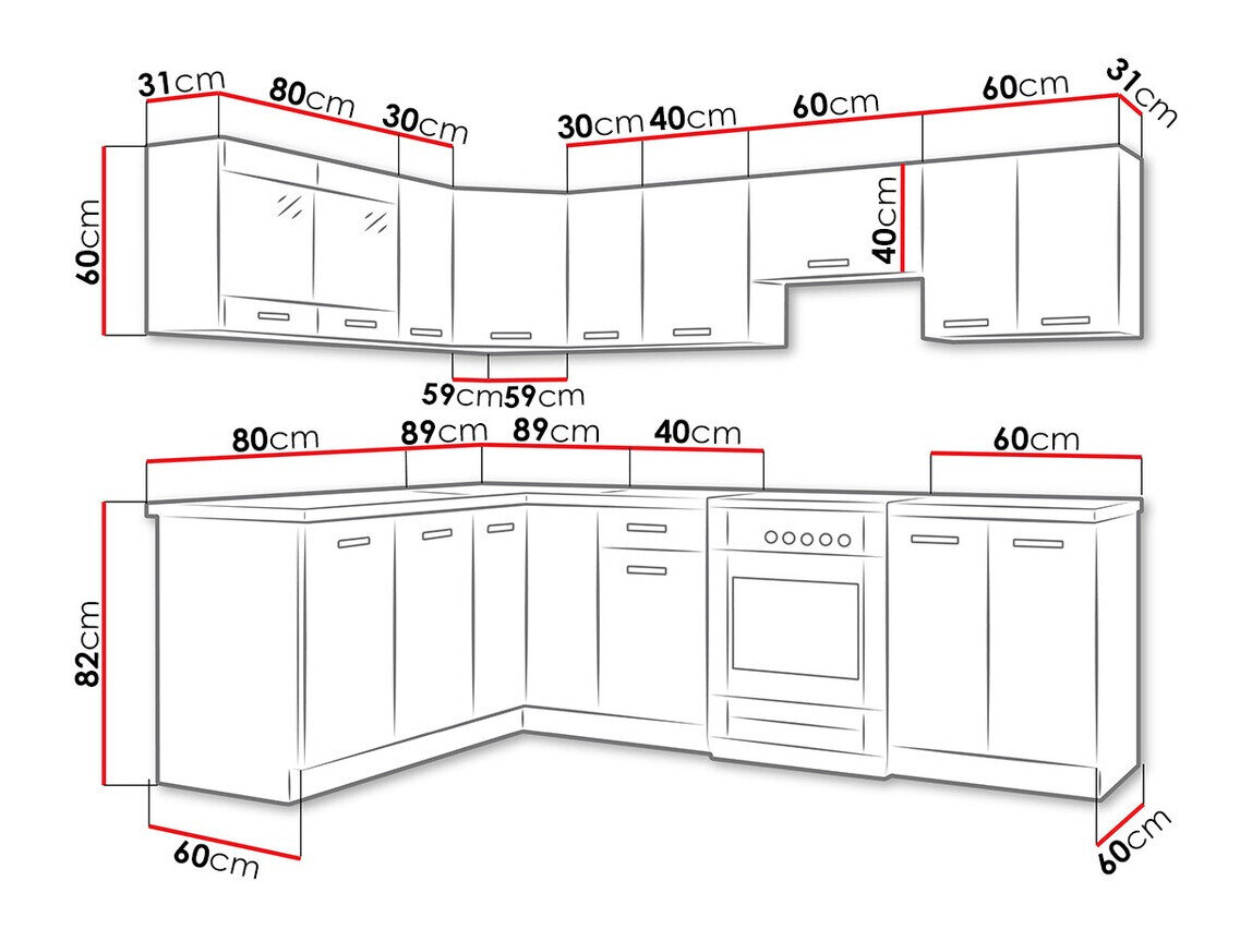 Køkkensæt Tucson 160