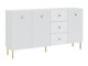 Kommode Etliva 102 (Hvid + Gylden)