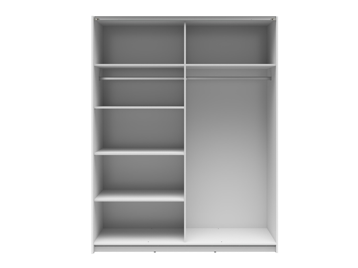 Garderobeskab Livevaro 117 (Glansfuld hvid + Wotan eg)