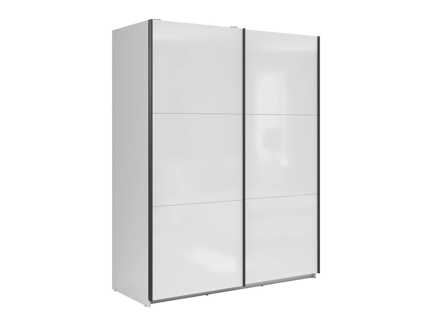 Garderobeskab Livevaro 117 (Hvid + Glansfuld hvid)