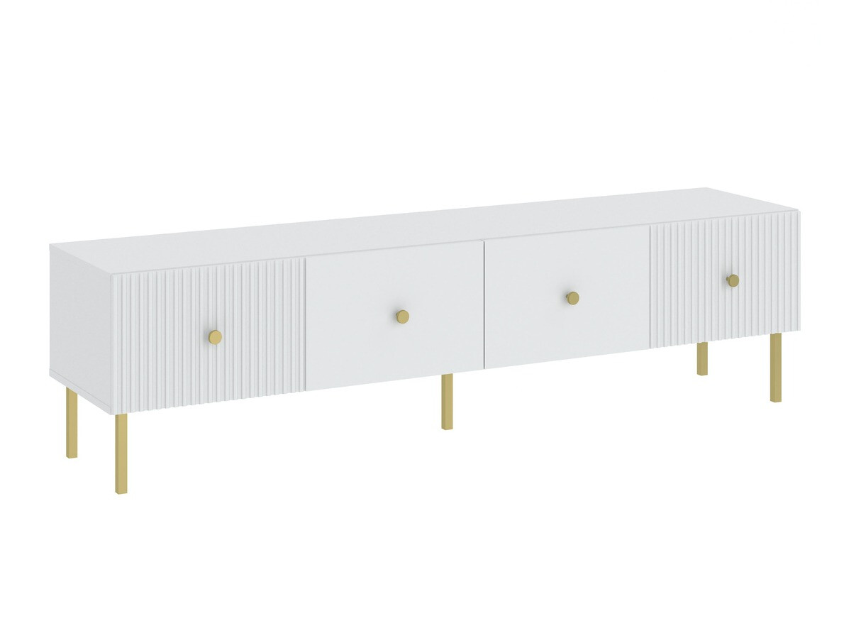 TV-bord Etliva 105 (Hvid + Gylden)