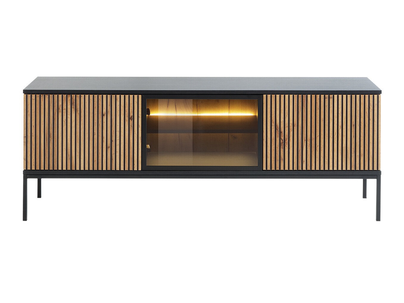 TV-bord Manal (Sort + Wotan eg)