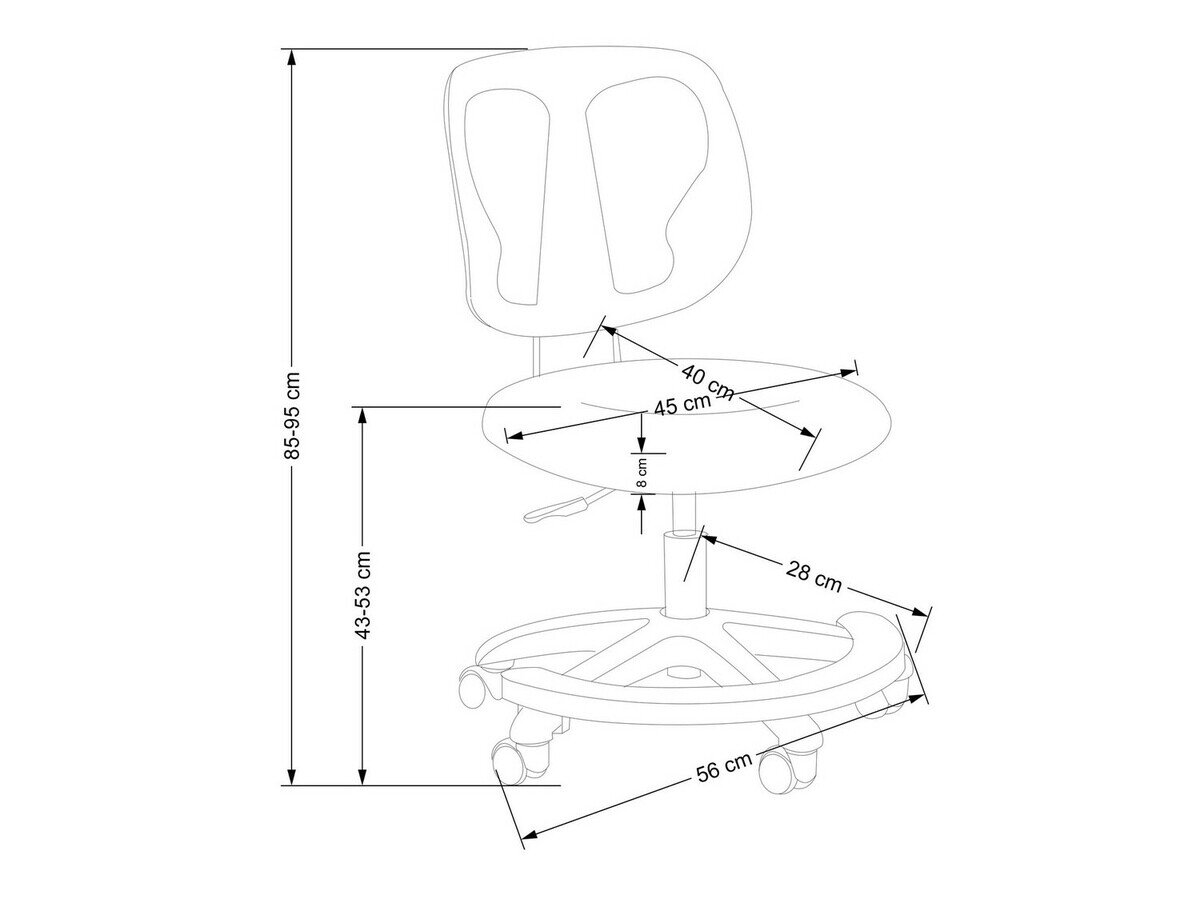 Børnestol Houston 1537 (Lyserød)