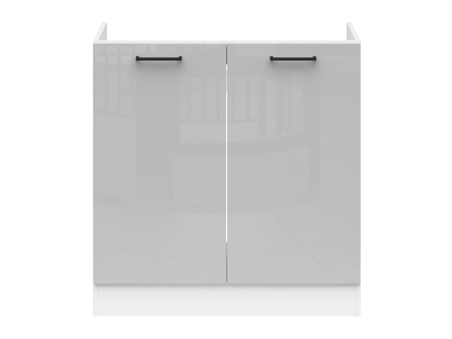 Modulopvaskeskab med låger Line Grey 115