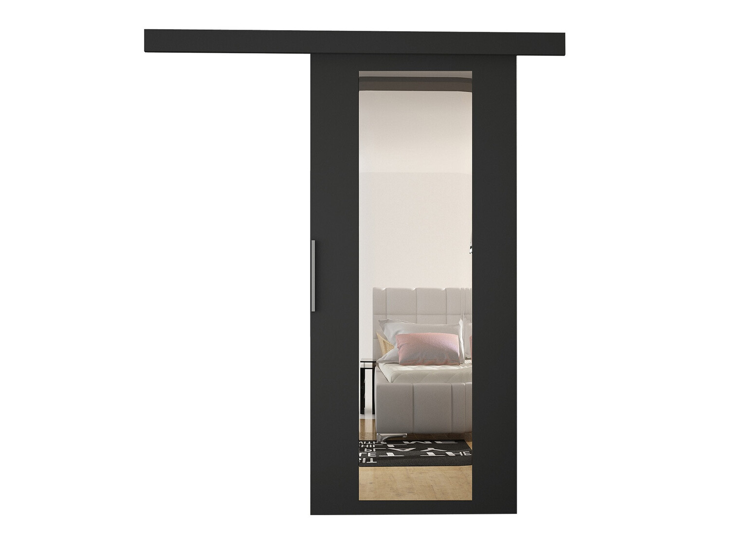 Skydedør Closico Portalis IV (Sort)