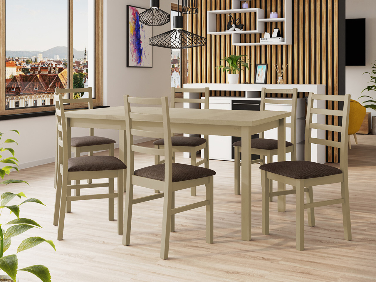 Spisestuesæt Victorville 307 (Soro 28)