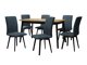 Spisestuesæt Victorville 326 (Sort)