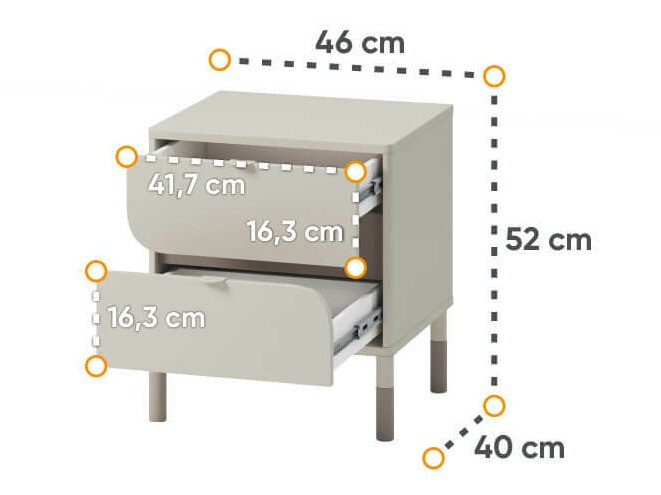 Sengebord Lomsono 116