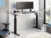Hæve-sænkebord Tucson 171 (Lys grå + Mat sort)