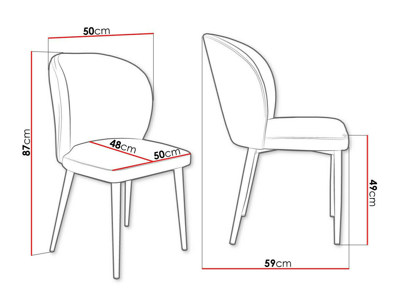 Stol Jackson 104 (Sort + Magic Velvet 2219)