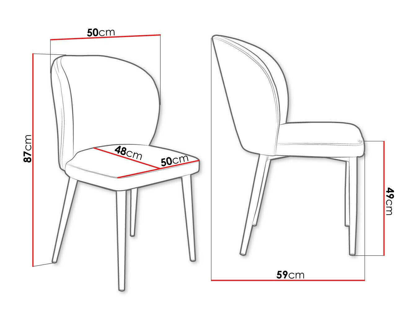 Stol Jackson 104 (Sort + Magic Velvet 2225)