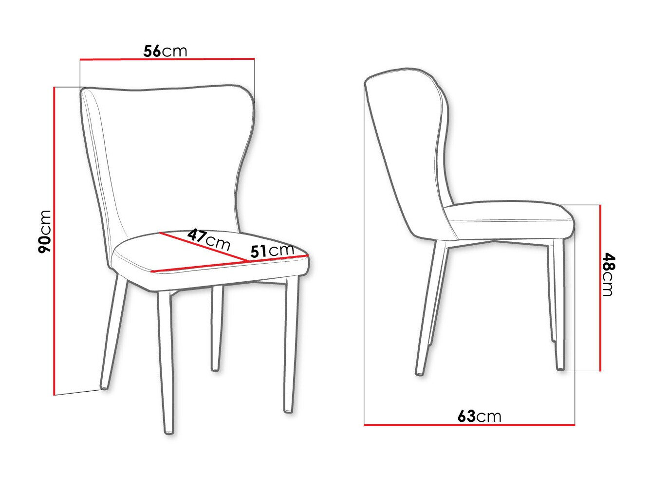 Stol Jackson 105 (Sort + Magic Velvet 2209)