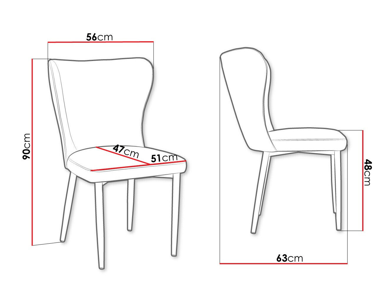 Stol Jackson 105 (Sort + Magic Velvet 2250)