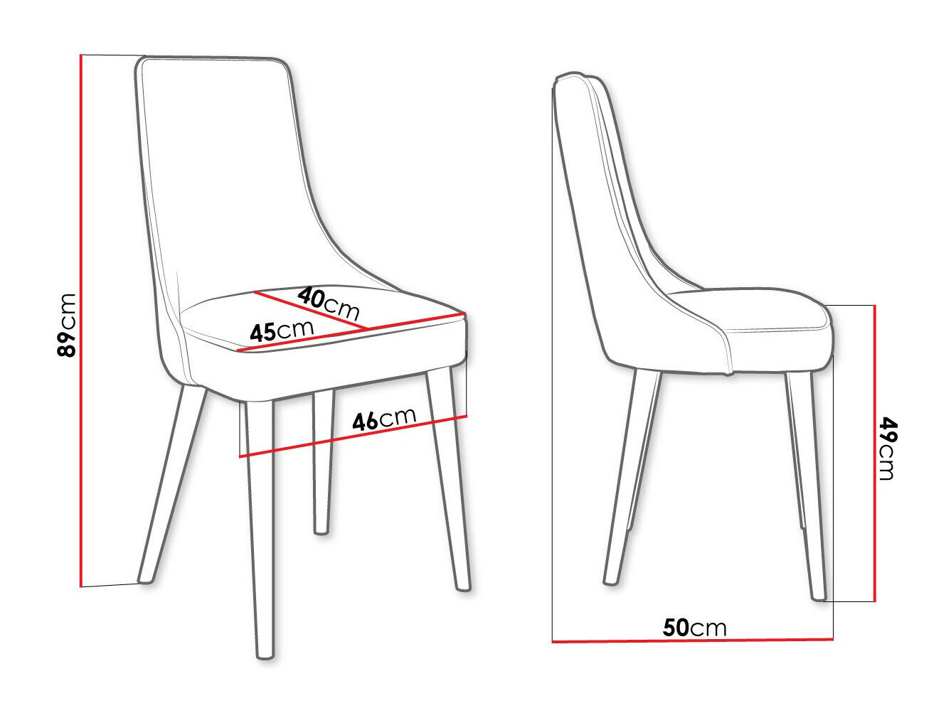 Stol Jackson 107 (Sort + Magic Velvet 2209)