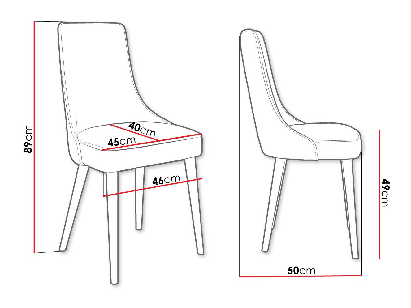 Stol Jackson 107 (Sort + Magic Velvet 2216)