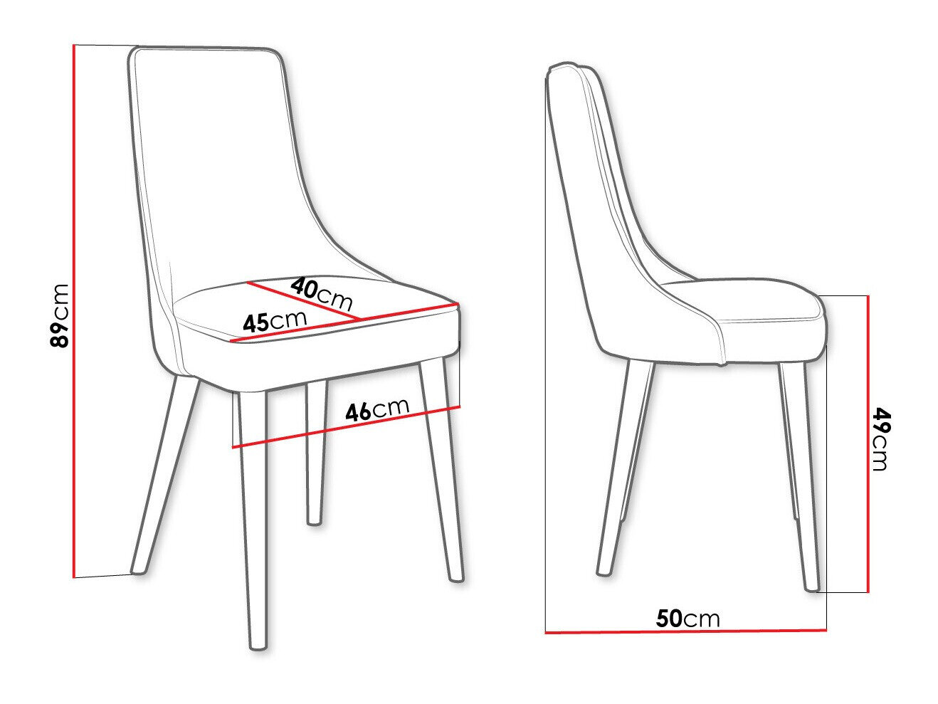 Stol Jackson 107 (Sort + Magic Velvet 2217)