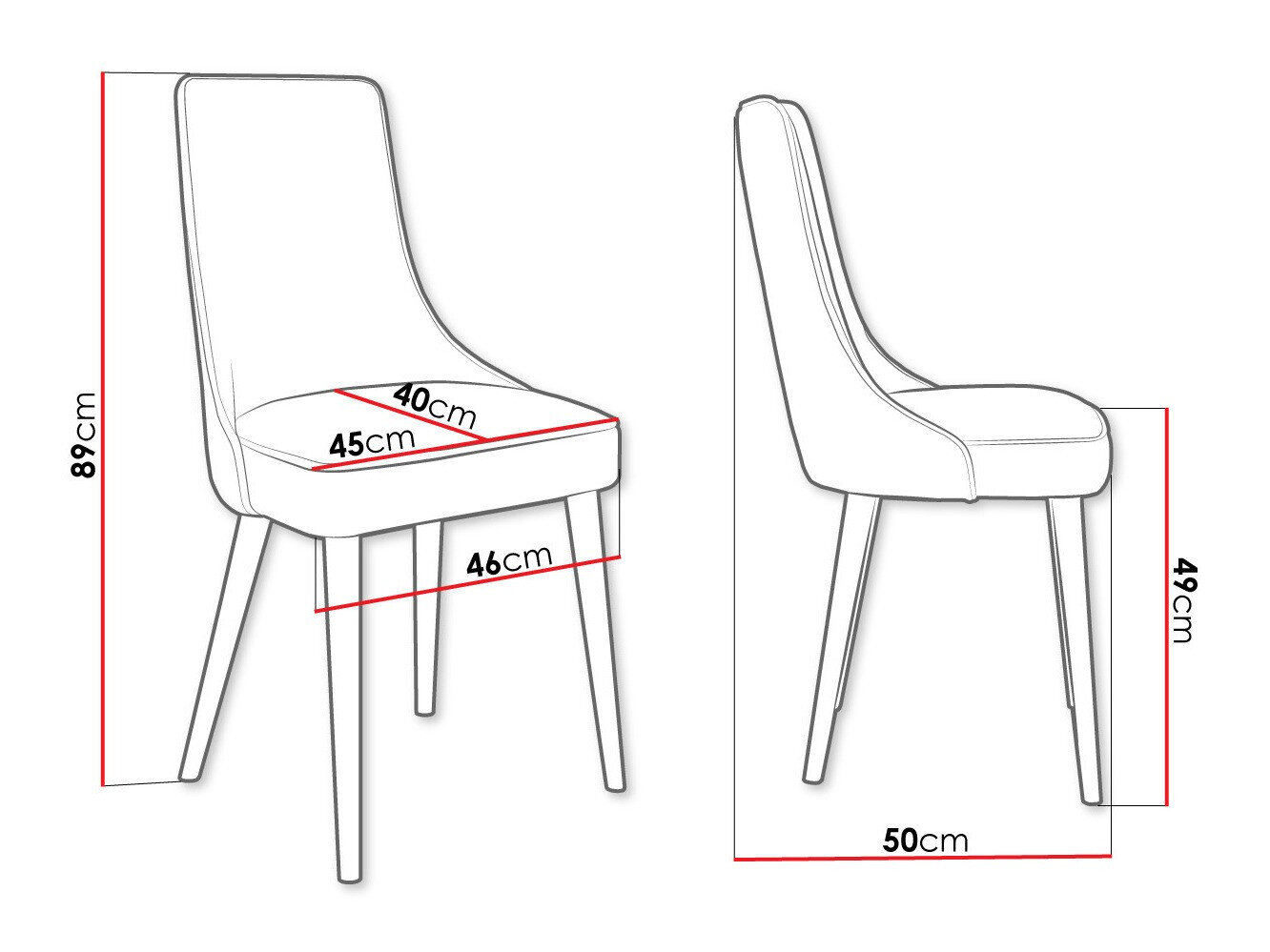 Stol Jackson 107 (Sort + Magic Velvet 2219)