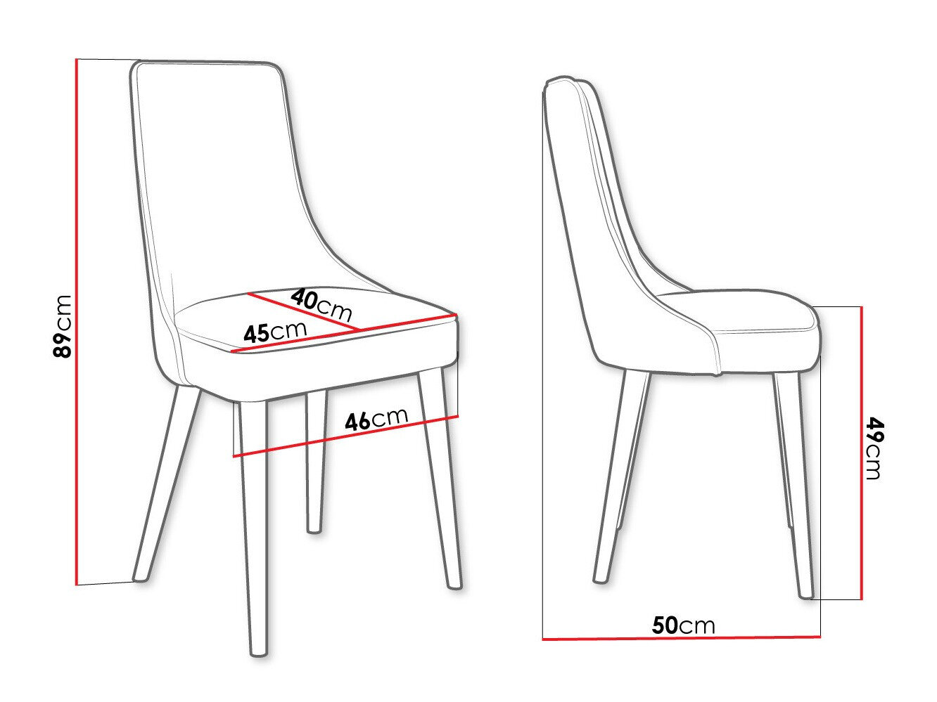 Stol Jackson 107 (Sort + Magic Velvet 2240)