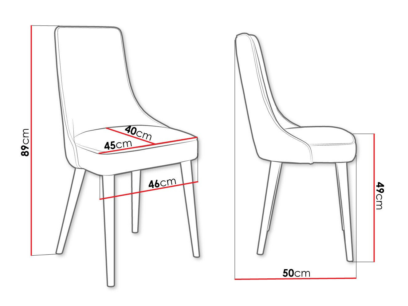 Stol Jackson 107 (Sort + Magic Velvet 2250)