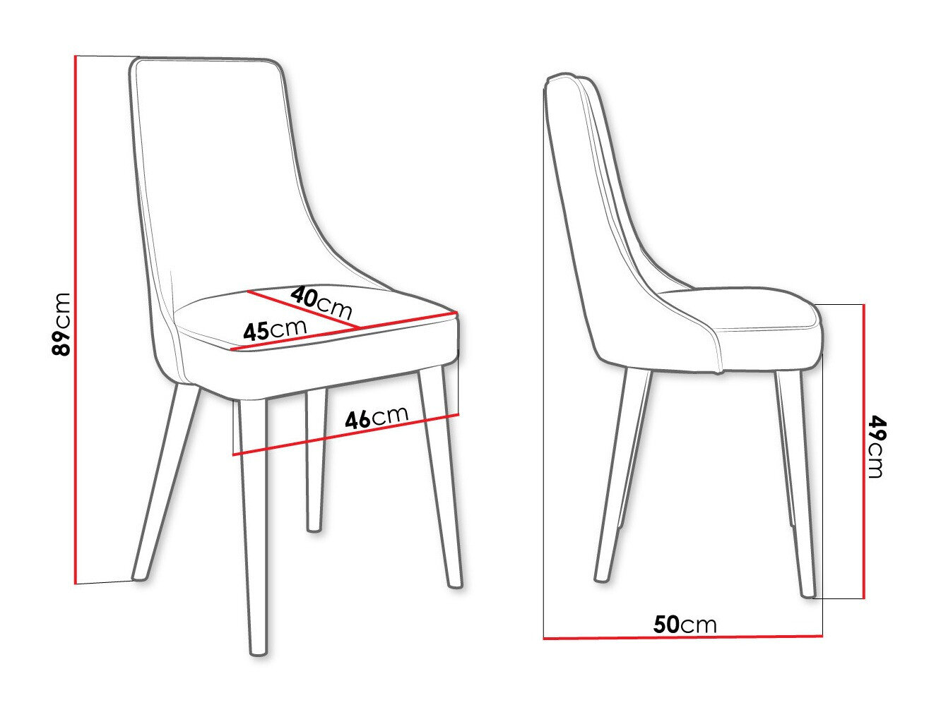Stol Jackson 107 (Sort + Magic Velvet 2258)