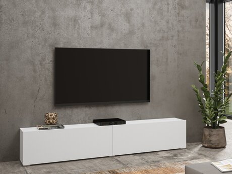 TV-bord Revmiru 104 (Hvid + Wotan eg)