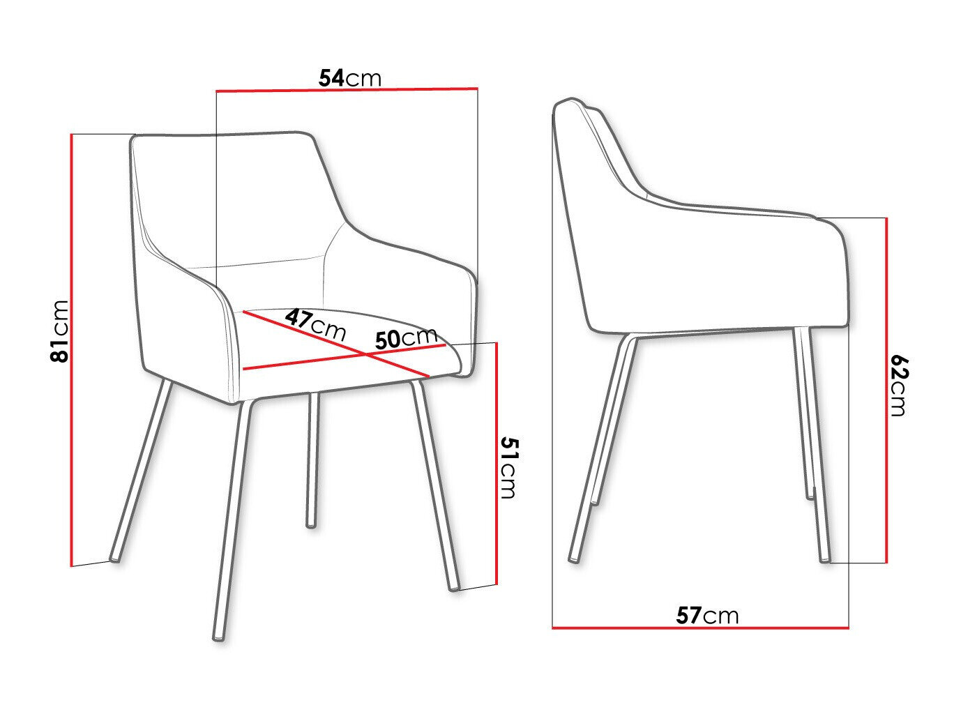 Stol Jackson 109 (Sort + Magic Velvet 2250)