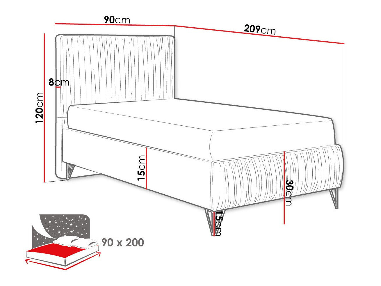 Kontinentalseng Logan 112 (Amor Velvet 4304)
