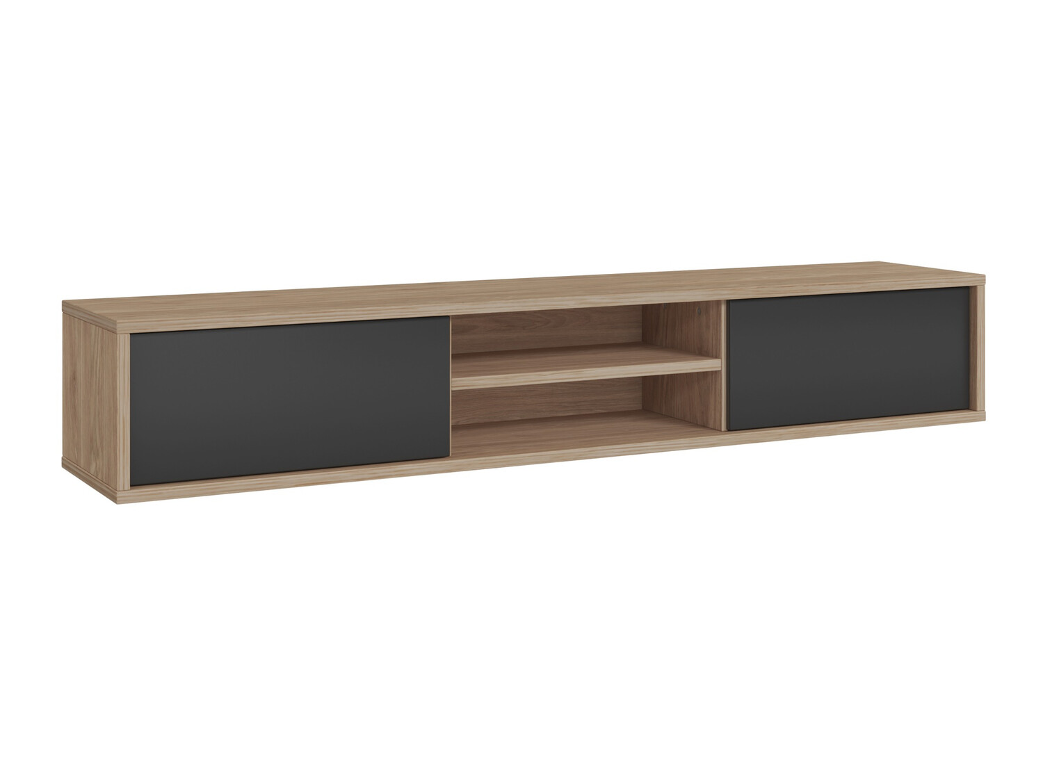 TV-bord Austin 326 (Egetræ + Antracit)