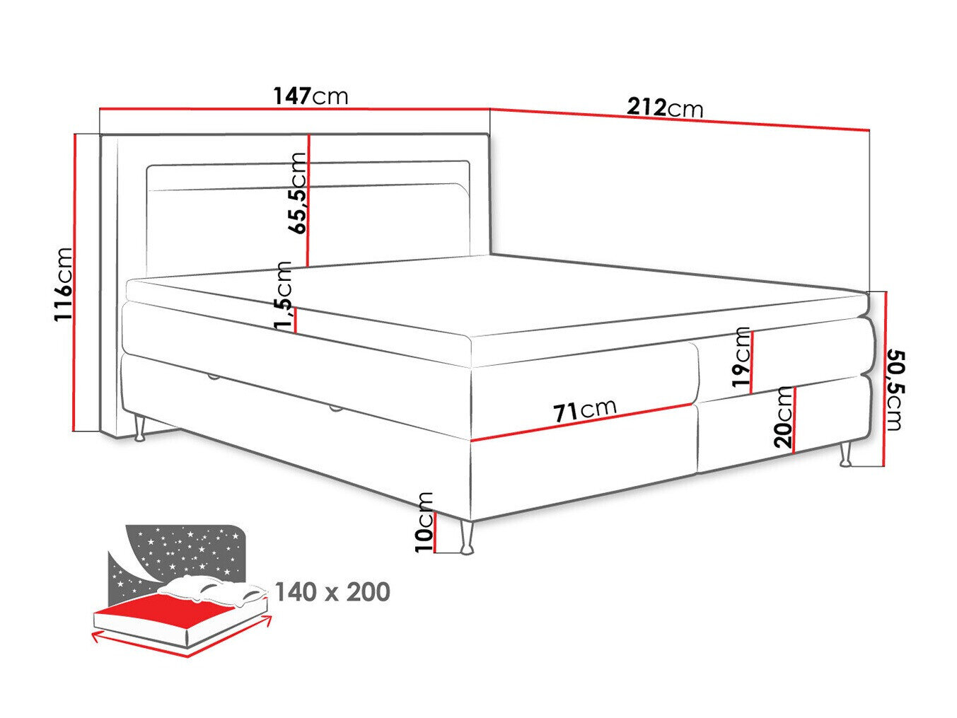 Kontinentalseng ComfiDream 182 (Soft 011)