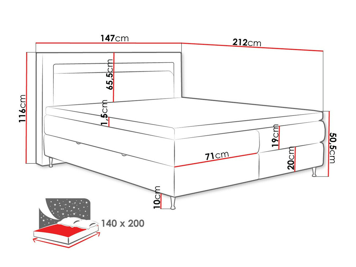 Kontinentalseng ComfiDream 182 (Soft 017)