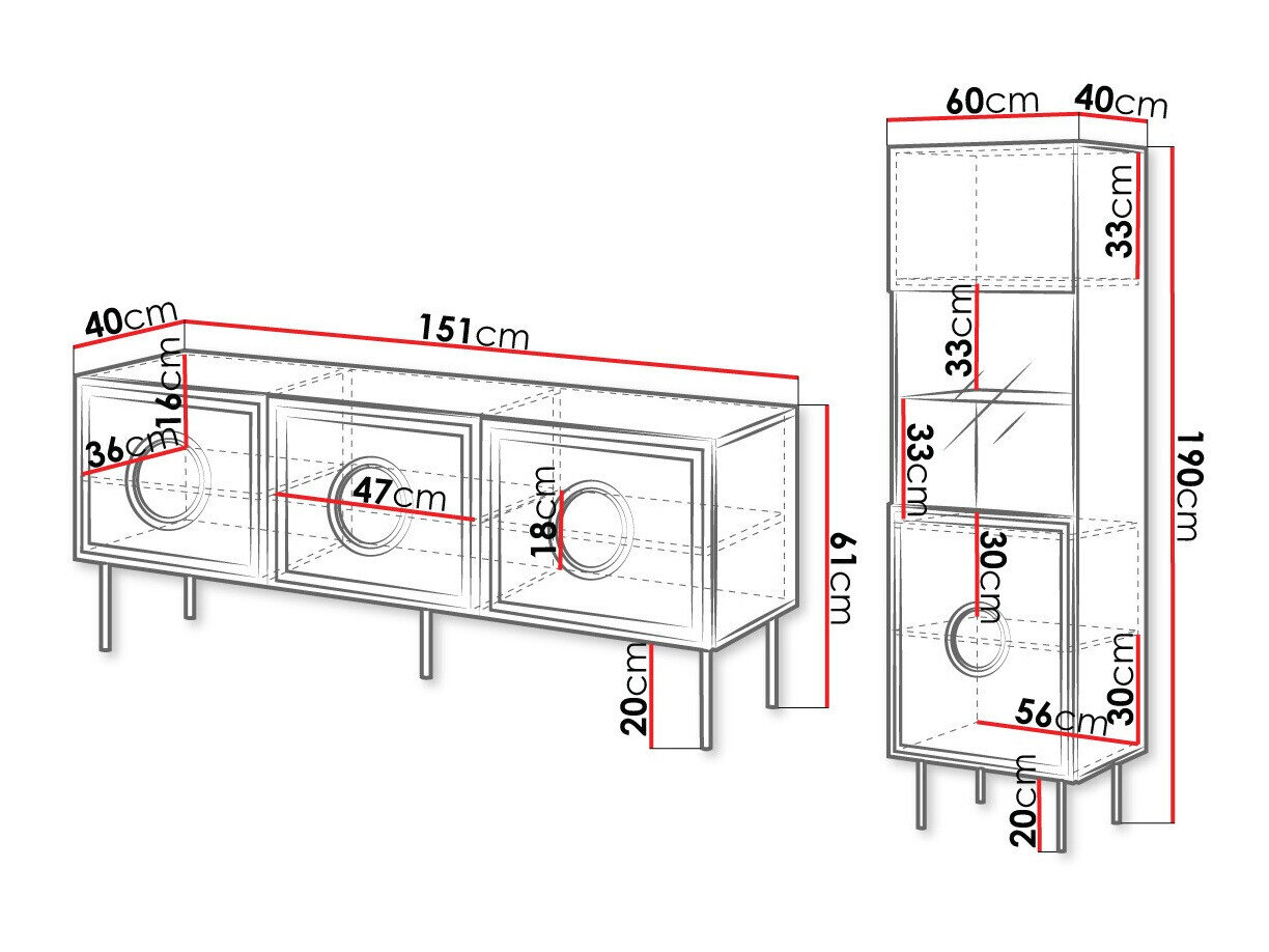 Stuemøbelsæt Domromi 105