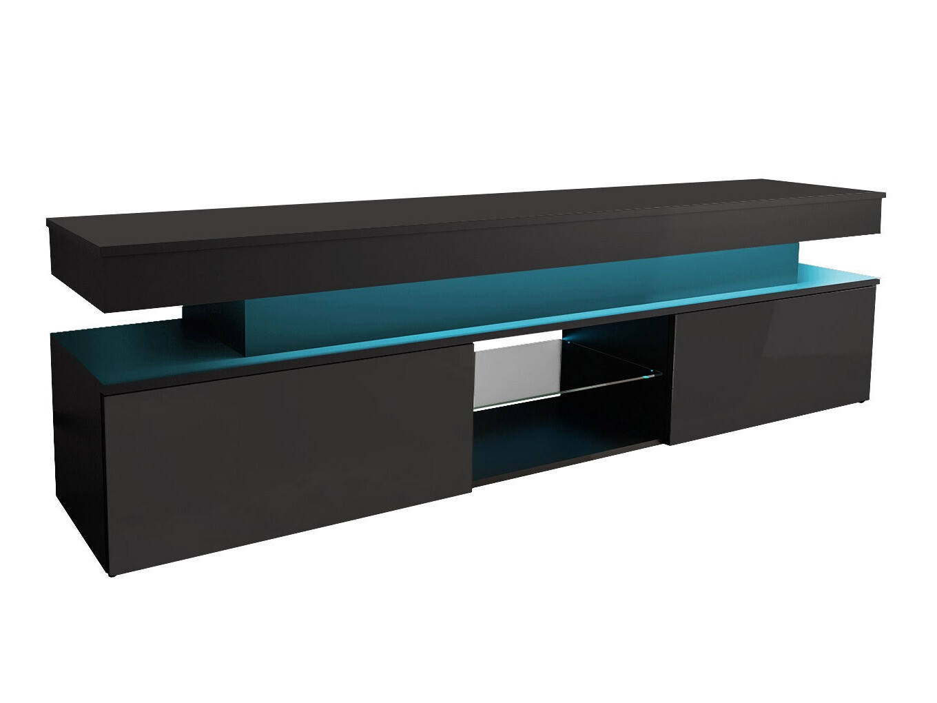 TV-bord Monfero (Sort + Blank sort)