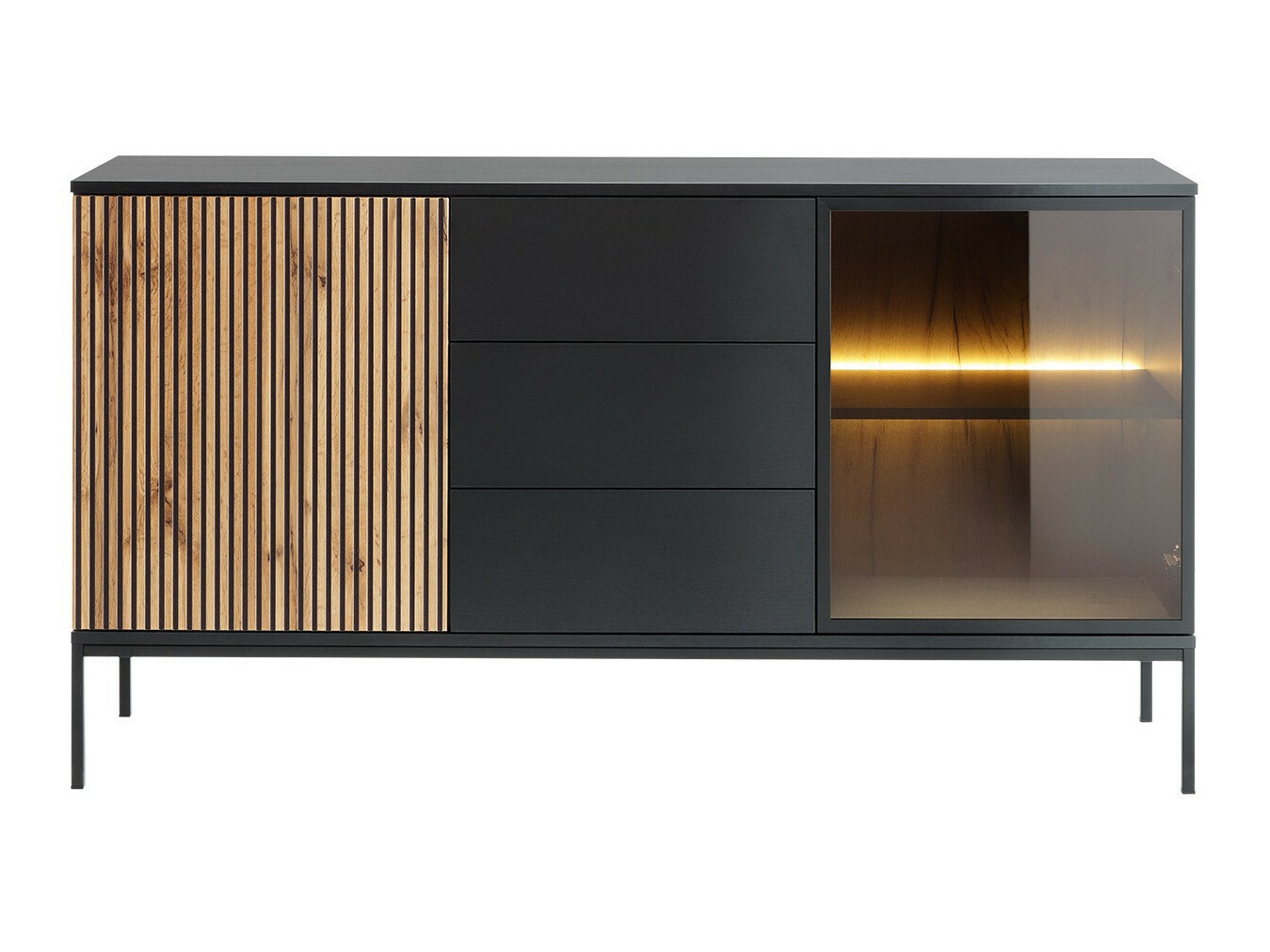 Kommode Manal (Sort + Wotan eg)