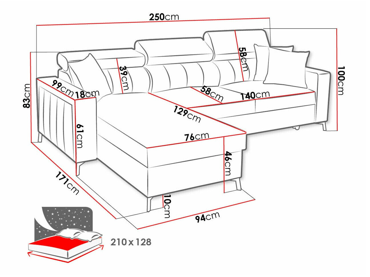 Hjørnesofa Sarasota 151 (Mono 234 + Botanical 36)