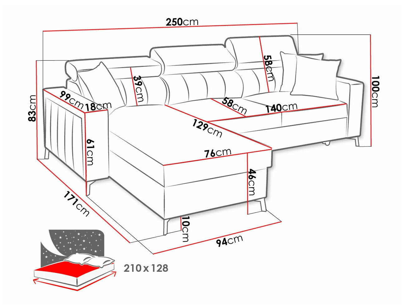 Hjørnesofa Sarasota 151 (Mono 244 + Botanical 36)