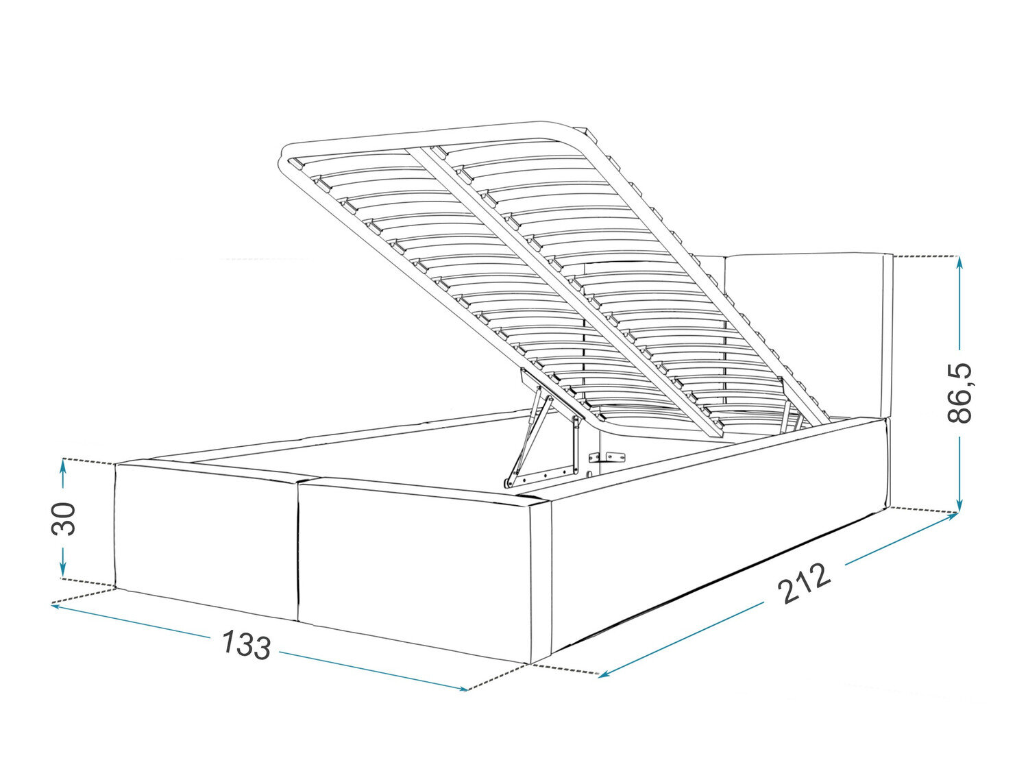 Seng Fairfield 109 (Grå)