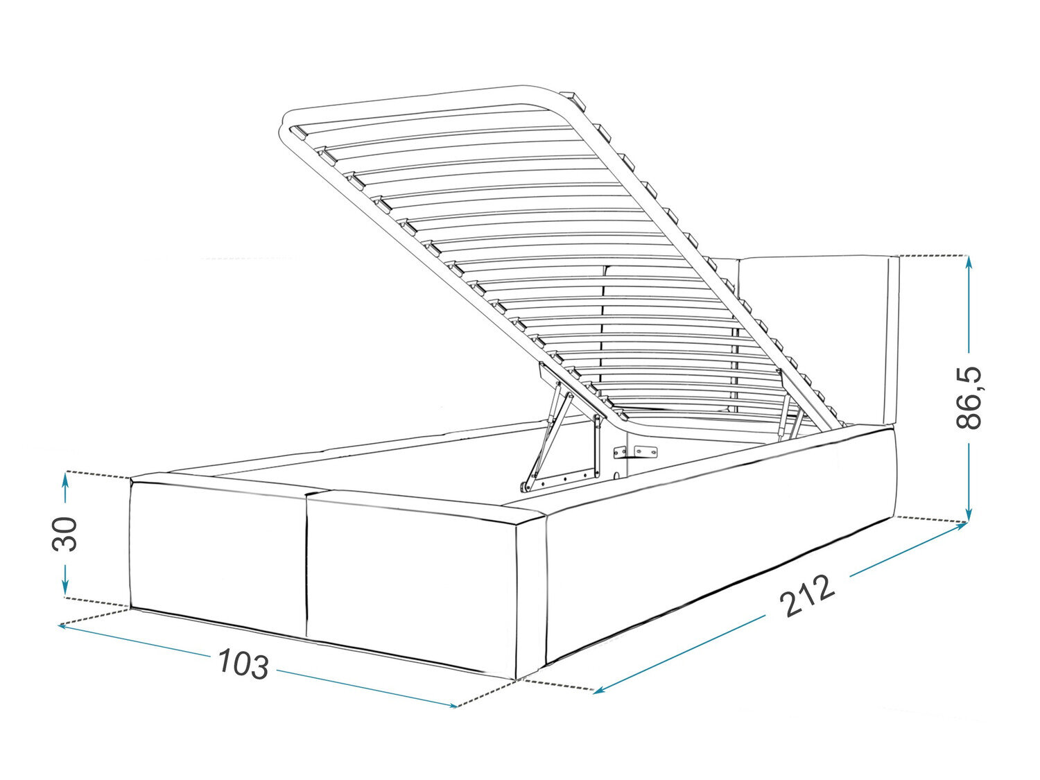 Seng Fairfield 109 (Hvid)