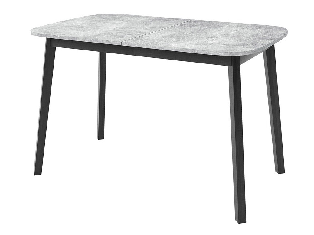 Bord Edmond 110 (Grå marmor + Sort)