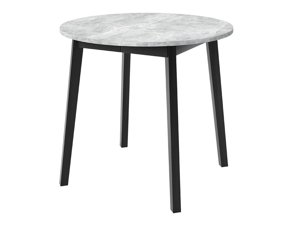 Bord Edmond 112 (Grå marmor + Sort)