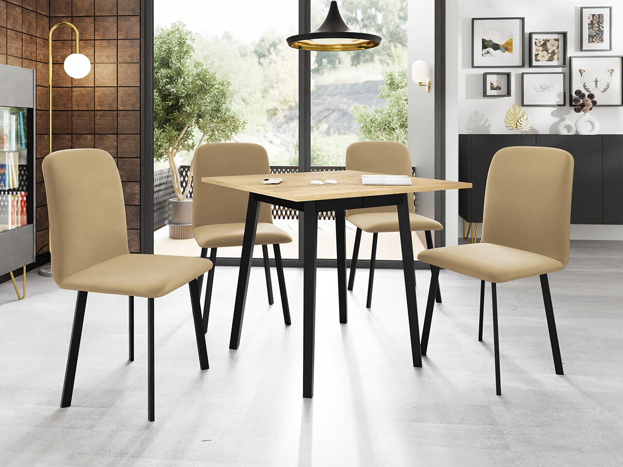 Spisestuesæt Edmond 116 (Amor Velvet 4302)
