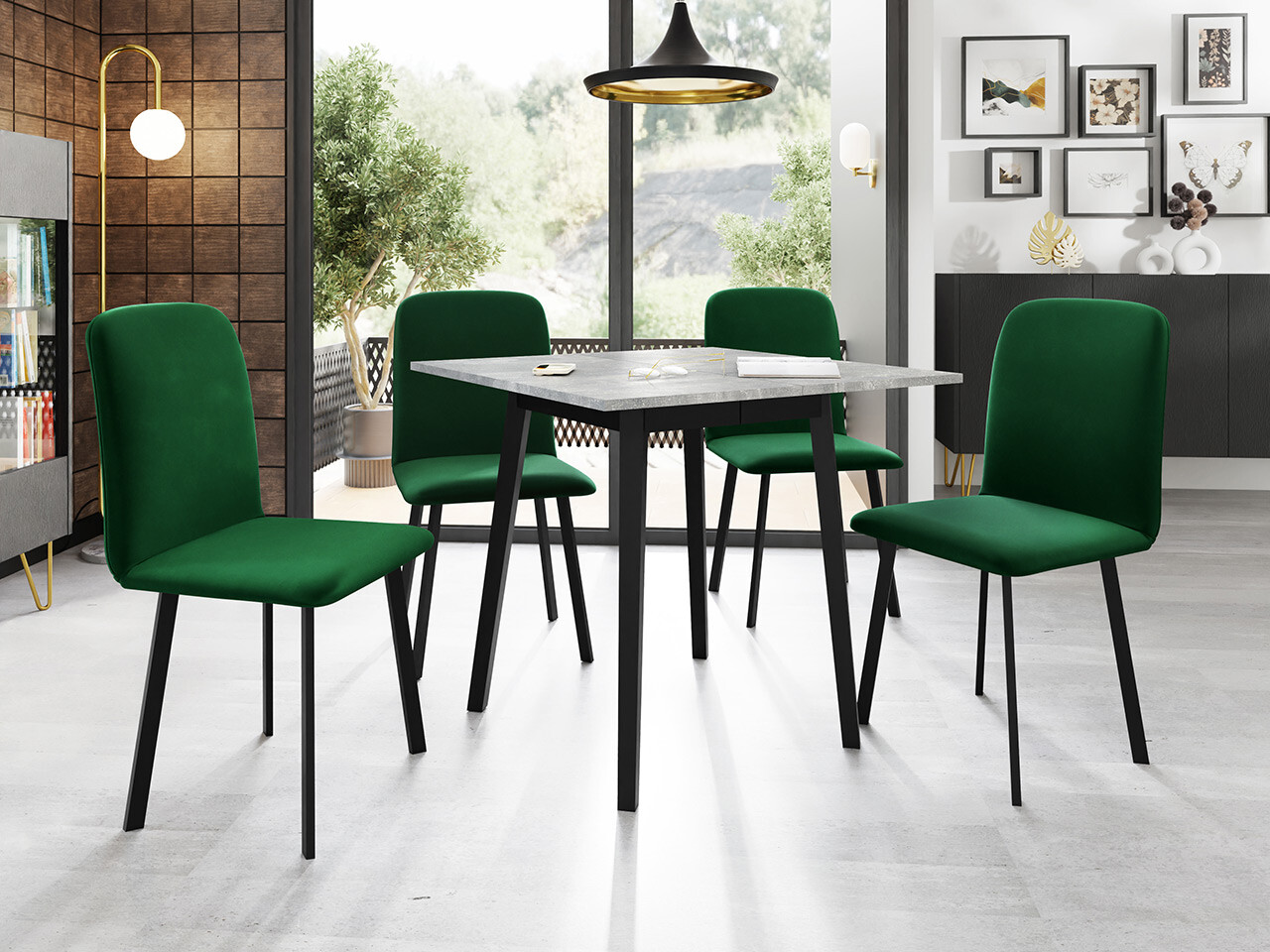Spisestuesæt Edmond 116 (Amor Velvet 4311)