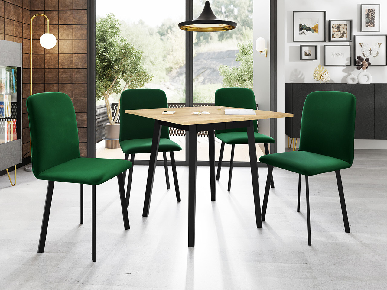 Spisestuesæt Edmond 116 (Amor Velvet 4311)