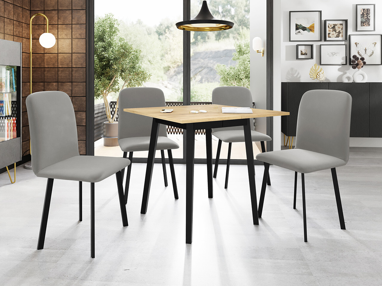 Spisestuesæt Edmond 116 (Amor Velvet 4318)