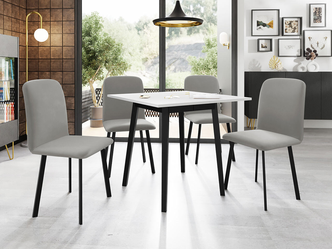 Spisestuesæt Edmond 116 (Amor Velvet 4318)