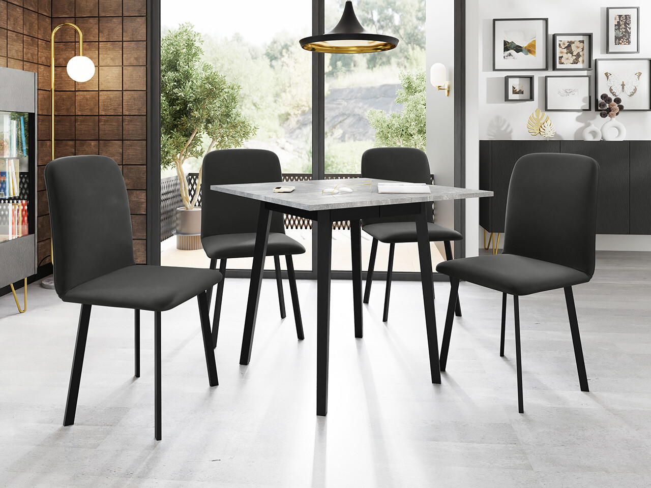 Spisestuesæt Edmond 116 (Amor Velvet 4321)