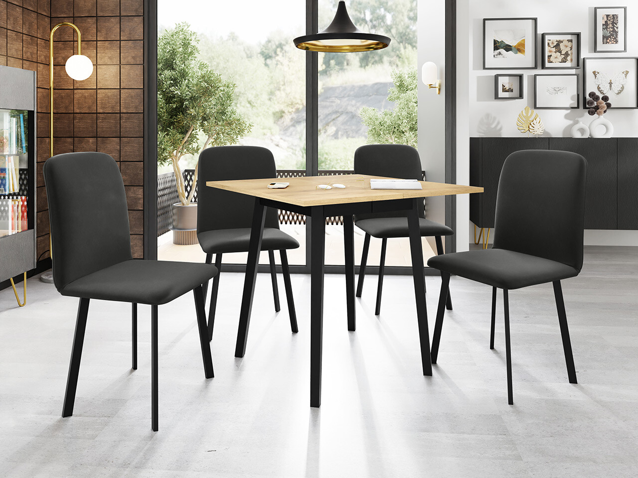 Spisestuesæt Edmond 116 (Amor Velvet 4321)